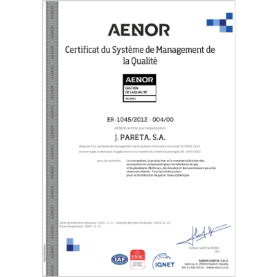 certificado 1045 2012 004 00 pareta