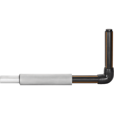 tige de branchement coudee en polyethylene