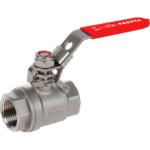 vanne spherique inoxydable rouge