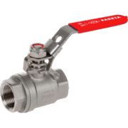 vanne spherique inoxydable rouge